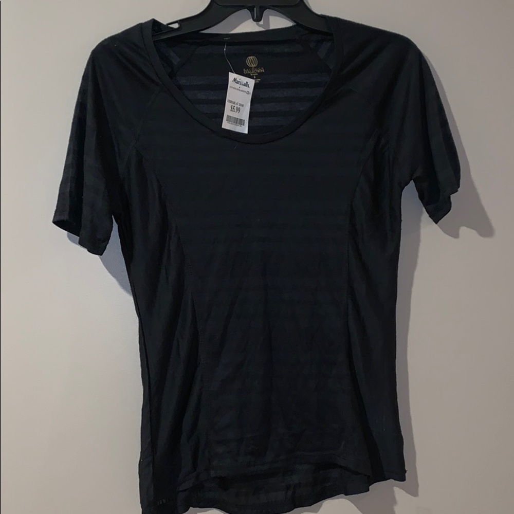 Black Stripe Athletic Top